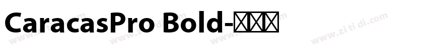CaracasPro Bold字体转换